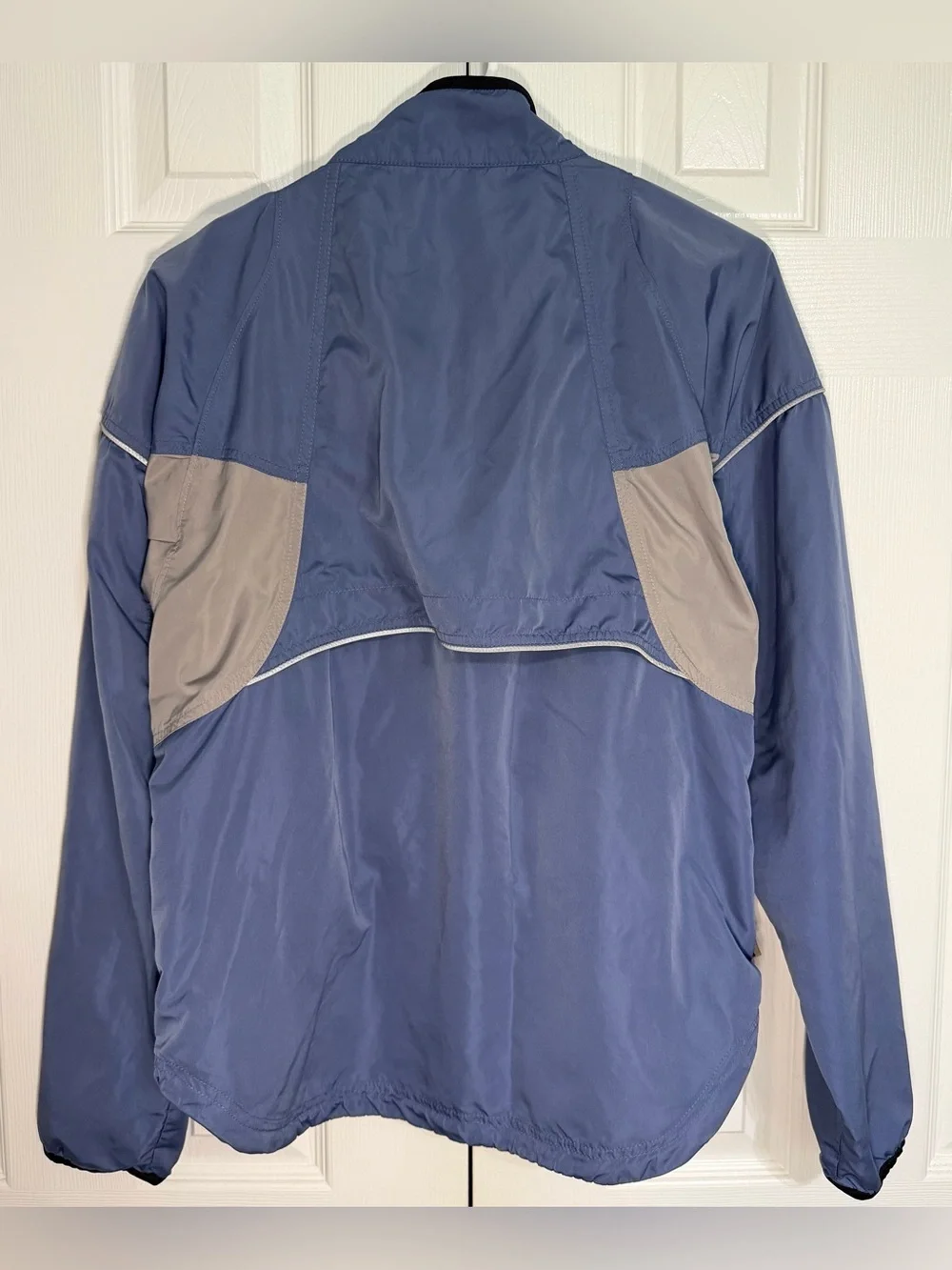 Brooks Blue and Gray Windbreaker Running Jacket